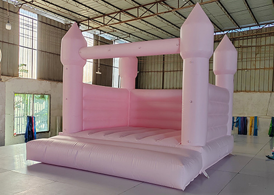 ปราสาท Bouncer ทำให้พองสีชมพูผู้ใหญ่เด็กงานแต่งงานปราสาทใหญ่