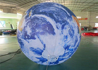 Giant Advertising Inflatables Word Globe Earth Map Ball LED ดาวเคราะห์แขวน
