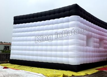พีวีซีผ้าใบกันน้ำพีวีซี 0.4mm เต็นท์กระโจมที่มีไฟ LED สำหรับการจัดนิทรรศการ