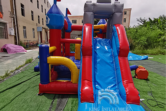 บ้านตีกลับทำให้พองสไลด์คู่ปาร์ตี้วันเกิดเด็ก Bouncy Castle Bouncer Combo