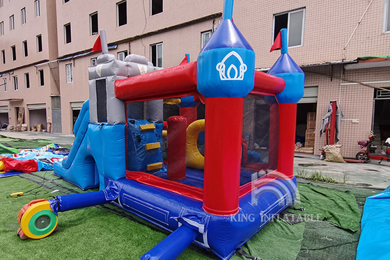 บ้านตีกลับทำให้พองสไลด์คู่ปาร์ตี้วันเกิดเด็ก Bouncy Castle Bouncer Combo