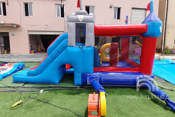 บ้านตีกลับทำให้พองสไลด์คู่ปาร์ตี้วันเกิดเด็ก Bouncy Castle Bouncer Combo