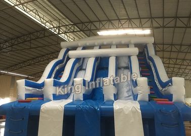 สไลเดอร์น้ำสี่เลนบลูสไลด์สไลเดอร์น้ำสำหรับผู้ใหญ่ / เด็ก