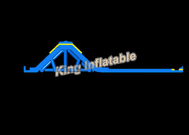 11m High Blue Commercial Giant Hippo Inflatable Water Slide สำหรับผู้ใหญ่และเด็ก