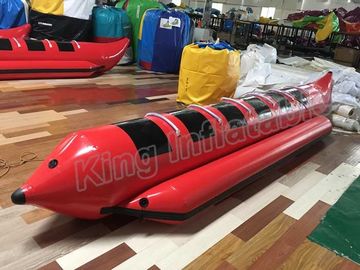 สีแดงพองบินเรือประมงกับ 0.9 มิลลิเมตรพีวีซีพองเรือโป๊ะ