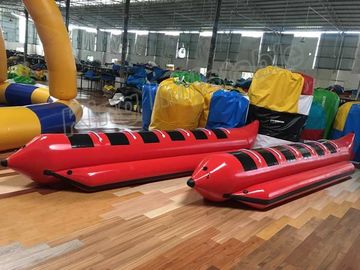 สีแดงพองบินเรือประมงกับ 0.9 มิลลิเมตรพีวีซีพองเรือโป๊ะ