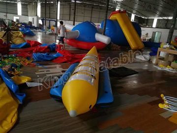 สีฟ้าและเหลืองพองบินเรือประมง / เรือกล้วยพอง 4 ที่นั่ง