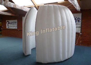 สีขาว 2 เมตรเส้นผ่าศูนย์กลางภายในพอง Pod-Clamshell, เต็นท์นิทรรศการพอง