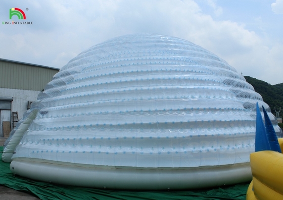 หอเต็นท์ก้อนใหญ่แบบปนเปื้อน ด้านนอก Igloo พกพาสําหรับงานเลี้ยง งานแต่ง ค่ายการค้า