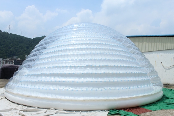 หอเต็นท์ก้อนใหญ่แบบปนเปื้อน ด้านนอก Igloo พกพาสําหรับงานเลี้ยง งานแต่ง ค่ายการค้า