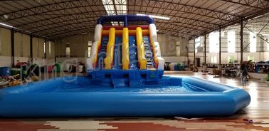 PVC ทนทานพาณิชย์ภาพนิ่งน้ำทำให้พองพร้อมสระว่ายน้ำ