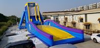 Crazing Fun Inflatable Fly Water Slide สำหรับผู้ใหญ่สีน้ำเงินและสีเหลือง