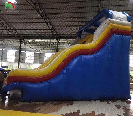 สไลด์แห้งอัดลม Outdoor Bouncy สไลด์น้ําอัดลมสําหรับสระว่ายน้ํา สไลด์อัดลมสําหรับสวนน้ํา