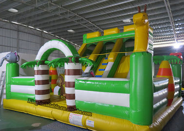 พีวีซีสัตว์พองปราสาท Bouncy เตียงเด็กสไลด์น้ำสไลด์