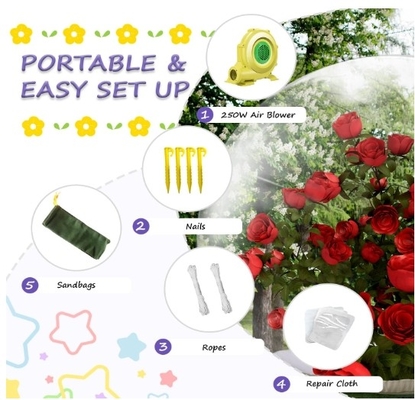 10FT หิมะบอลลอย 0.5 มม PVC เครื่องประดับคริสต์มาสต์ ใหญ่โปร่งใส หิมะบอลลอย Igloo Tent