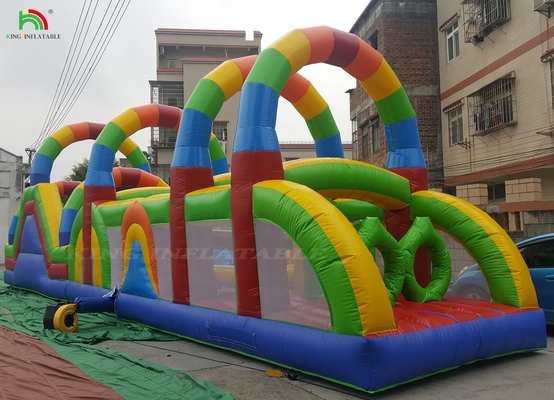 สนามแข่งขันอุปสรรคที่ดินพาณิชย์ กีฬา เกมอุปสรรคแบบอัดลมสําหรับเด็ก