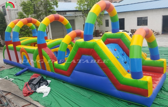 สนามแข่งขันอุปสรรคที่ดินพาณิชย์ กีฬา เกมอุปสรรคแบบอัดลมสําหรับเด็ก