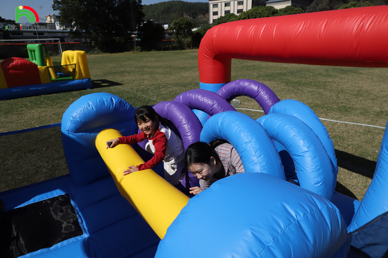 Outdoor Commercial Inflatable Bouncer Combo Bounce House Kids Party ปราสาทกระโดดด้วยบอลสไลด์