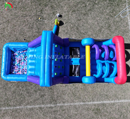 Outdoor Commercial Inflatable Bouncer Combo Bounce House Kids Party ปราสาทกระโดดด้วยบอลสไลด์