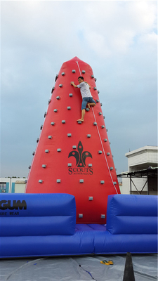ยอดนิยมในกลางแจ้ง โทรศัพท์มือถือ สนุกสนานอากาศ การท้าทายเกมส์ Inflatable Climbing Tower Rock Climbing Wall for Kids Indoor
