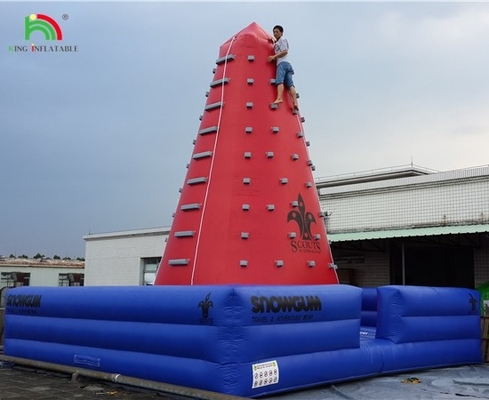 ยอดนิยมในกลางแจ้ง โทรศัพท์มือถือ สนุกสนานอากาศ การท้าทายเกมส์ Inflatable Climbing Tower Rock Climbing Wall for Kids Indoor