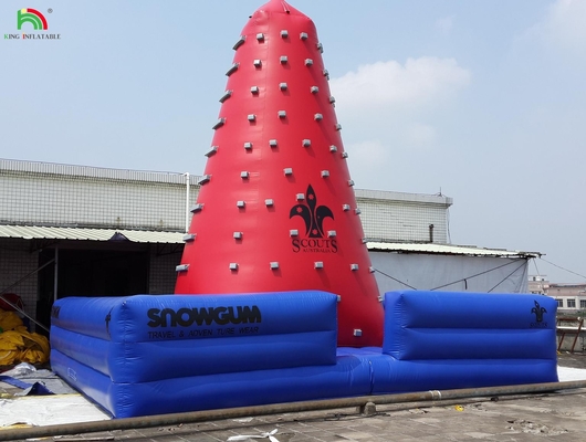 ยอดนิยมในกลางแจ้ง โทรศัพท์มือถือ สนุกสนานอากาศ การท้าทายเกมส์ Inflatable Climbing Tower Rock Climbing Wall for Kids Indoor
