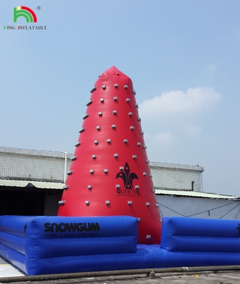 ยอดนิยมในกลางแจ้ง โทรศัพท์มือถือ สนุกสนานอากาศ การท้าทายเกมส์ Inflatable Climbing Tower Rock Climbing Wall for Kids Indoor