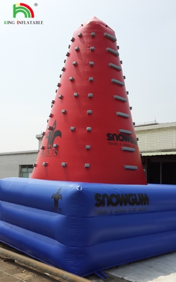 ยอดนิยมในกลางแจ้ง โทรศัพท์มือถือ สนุกสนานอากาศ การท้าทายเกมส์ Inflatable Climbing Tower Rock Climbing Wall for Kids Indoor