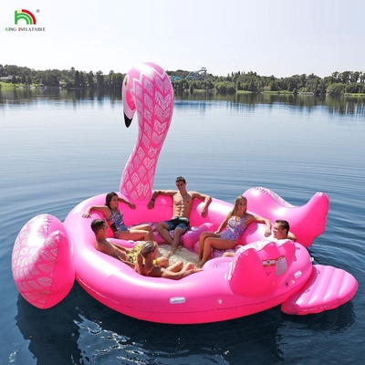 6 คน ลมพัดลม Unicorn น้ํา Mount ทะเล ทะเล สระว่ายน้ํา Float น้ําของเล่น Giant Unicorn ลมพัดลม นอนลอยสําหรับปาร์ตี้น้ํา