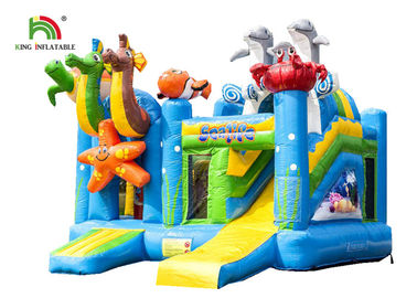 Outdoor Marine World 5.4 x 5.0m ปราสาทกระโดดพองพร้อม 3 อุปสรรค