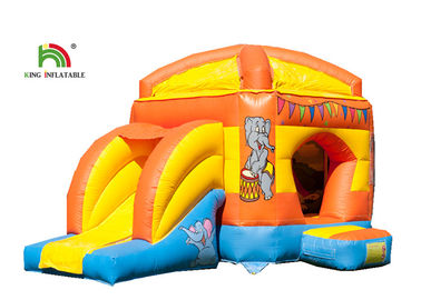 Kids Sport Lion Combo 4.2 x 4.7m Bouncer กระโดดพองที่มีการพิมพ์โลโก้สไลด์
