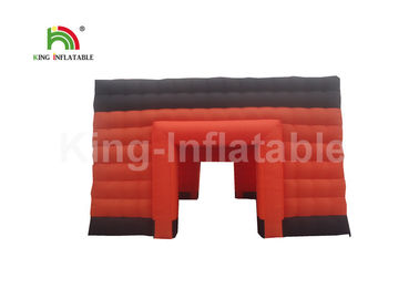 10 * 10 เมตรขนาดใหญ่สีแดงสีดำเต็นท์เหตุการณ์พองสารหน่วงไฟและกันน้ำ