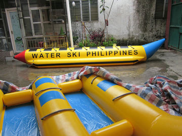 Sea / Lake Inflatable Banana Boat Single Line สำหรับความบันเทิงกลางแจ้ง
