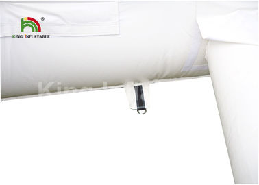 สีขาว 11X6 เมตรเต็นท์ลูกบาศก์พองสำหรับเช่า / โฆษณาบูธพอง