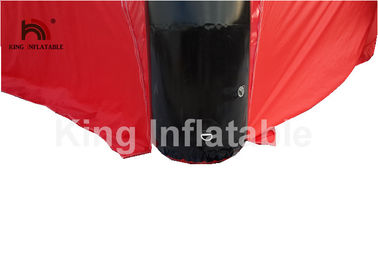 Airtight เต็นท์พองสีดำและสีแดงสำหรับการโฆษณา / นิทรรศการ / ท่องเที่ยว