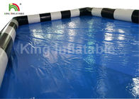 Commercial Blue Inflatable Swimming Pool สำหรับผู้ใหญ่สนุกสนานกับ CE Blower