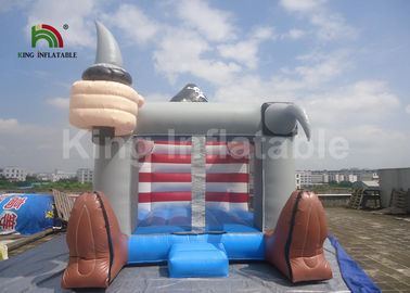 PVC Pirate Theme ปราสาทกระโดดพองโกหก 4 X 3m กลางแจ้งสีเทา