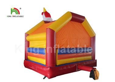 4 * 4 เมตรสีส้มเชิงพาณิชย์ตัวตลกปราสาทกระโดดพองสำหรับงานเลี้ยงและเหตุการณ์