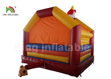 4 * 4 เมตรสีส้มเชิงพาณิชย์ตัวตลกปราสาทกระโดดพองสำหรับงานเลี้ยงและเหตุการณ์