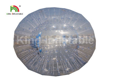 อากาศแน่นโปร่งใส 1.2m เส้นผ่าศูนย์กลางลูก zorb พองสำหรับกลิ้งลง