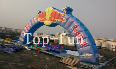 12m Span by 4m High Oxford Fabric Inflatable Arch สำหรับโปรโมชั่นสำหรับการโฆษณา Red Bull
