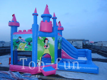 เด็กในร่มหรือกลางแจ้งเจ้าหญิง Inflatables เชิงพาณิชย์ Bouncy ปราสาทบ้านให้เช่า