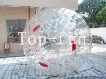 น้ำสนุกเกมใสความปลอดภัยลูก zorb พองสำหรับสนามเด็กเล่นกีฬา