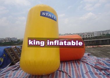 สวนน้ำทำให้พองสีเหลือง / ส้ม, ของเล่นลอยน้ำ PVC สำหรับเกมน้ำ