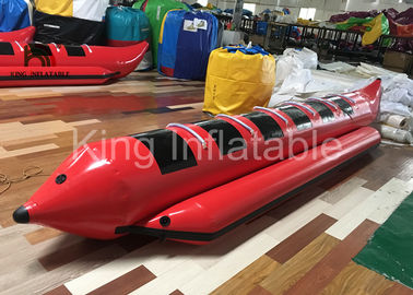 สีแดงเกมน้ำเรือกล้วยพองบินตกปลาเรือสำหรับกีฬาแข่งรถน้ำ