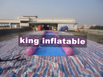 พีวีซีสีม่วง / น้ำเงิน 0.9 มม. PVC Inflatable Big Air Slide / Circle / Blob เพื่อความสนุกทางน้ำ