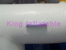 0.9 มม. เพลโตสีฟ้า / ขาวของเล่นเป่าน้ำลอยน้ำ Aqua Slide สำหรับสวนน้ำกับ CE