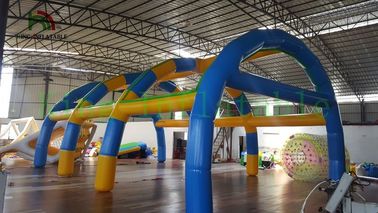 ตกแต่งเต็นท์โปรโมชั่นโฆษณาเป่าลมเปิดท่อพีวีซีรูปร่าง / ระเบิดเต็นท์
