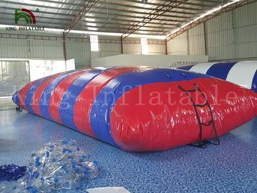 ความร้อนปิดผนึกสีสันเป่าน้ำหมอน / หอของเล่นน้ำพีวีซี Blob สำหรับสวนน้ำ