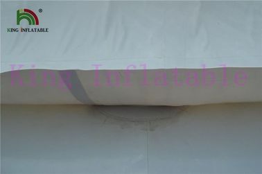 0.9mm พีวีซีผ้าใบกันน้ำสีขาว / สีเขียวของเล่นน้ำทำให้พองภูเขาน้ำแข็งยักษ์สำหรับสวนน้ำ